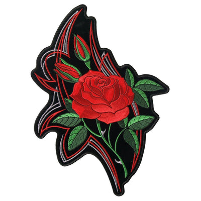 Hot Leathers Patch Mirror Roses 4" - American Legend Rider