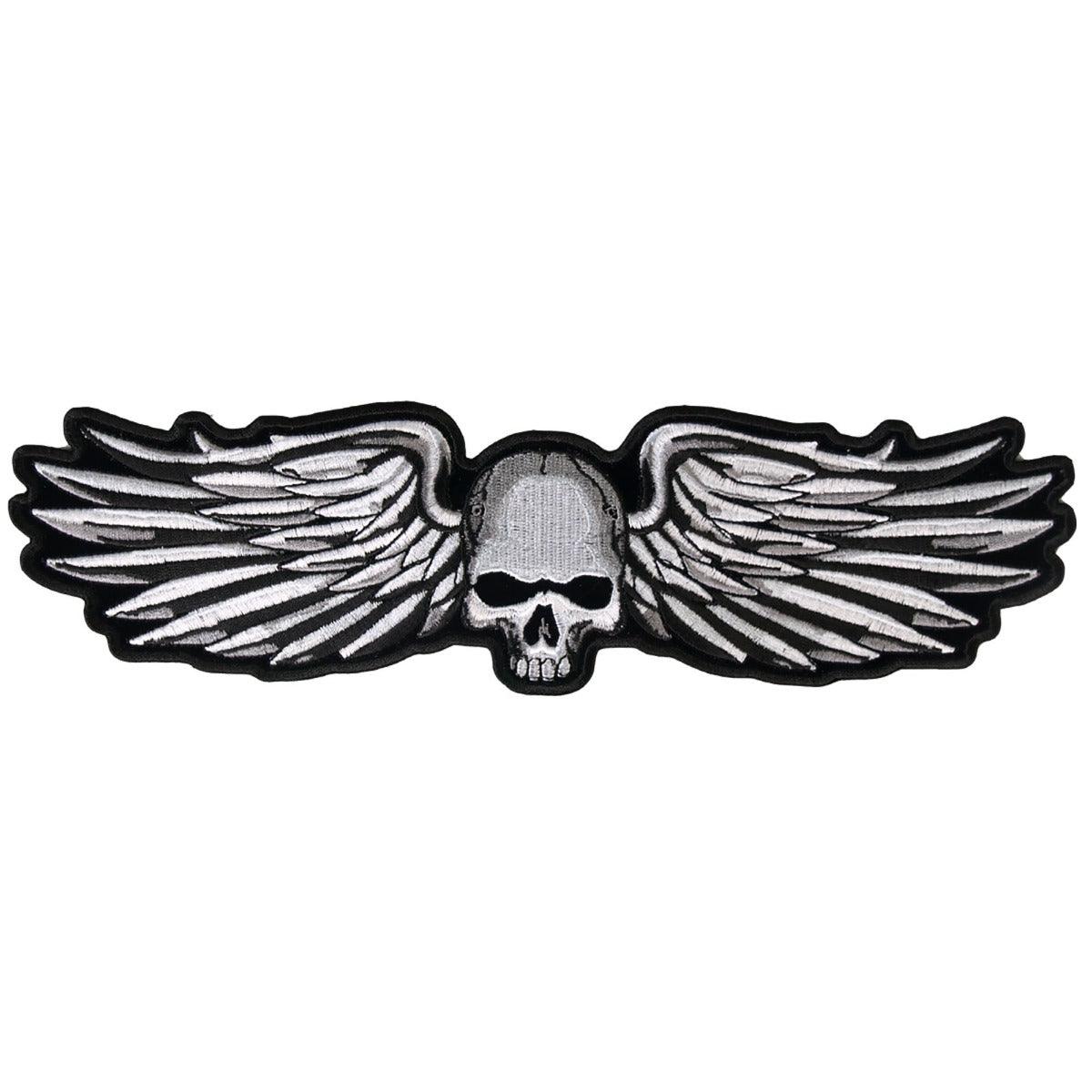 Hot Leathers 5" X 2" Metal Wings Patch - American Legend Rider