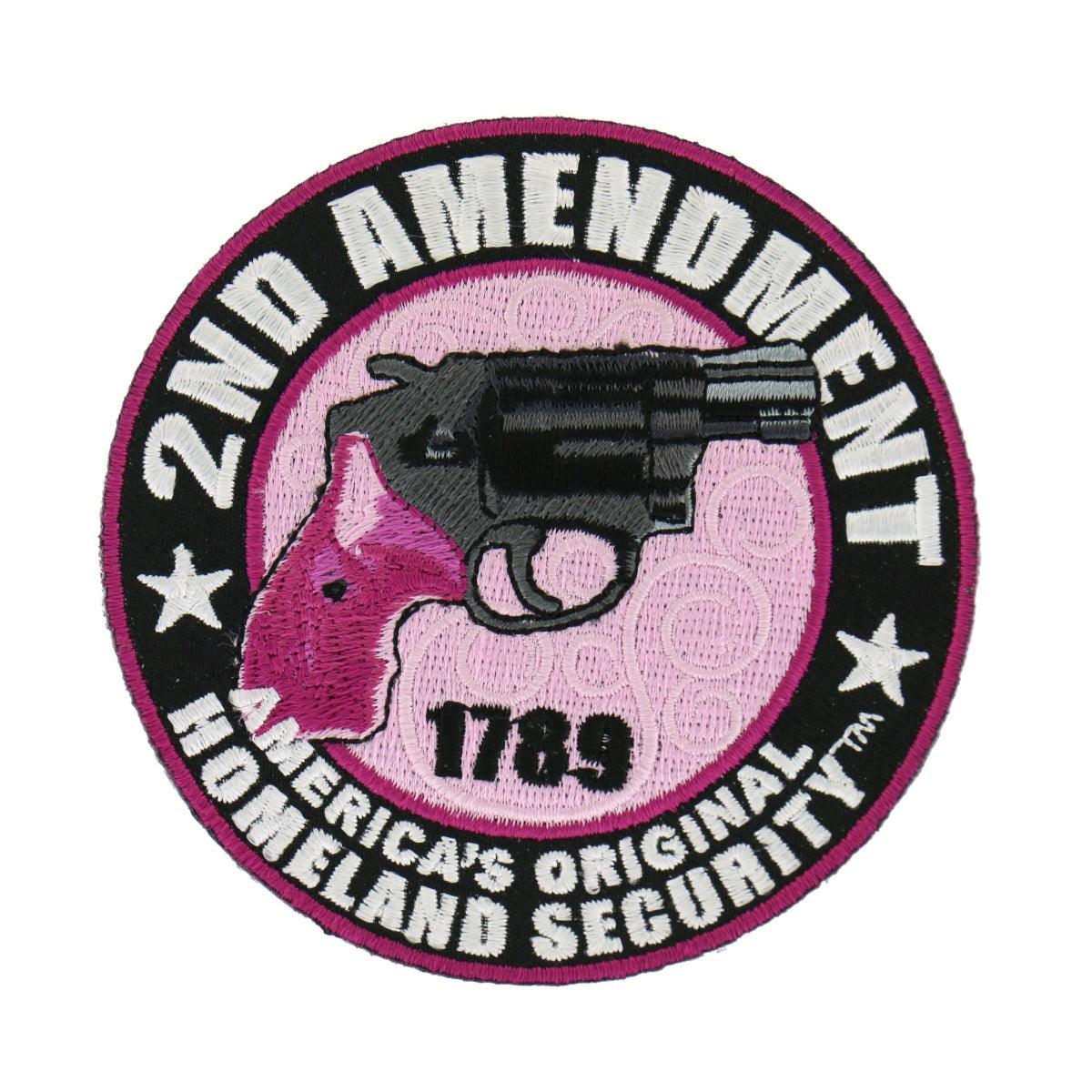 Hot Leathers Ladies 2Nd Amendment America'S Original Homeland Security 3.5" X3.5" Patch - American Legend Rider