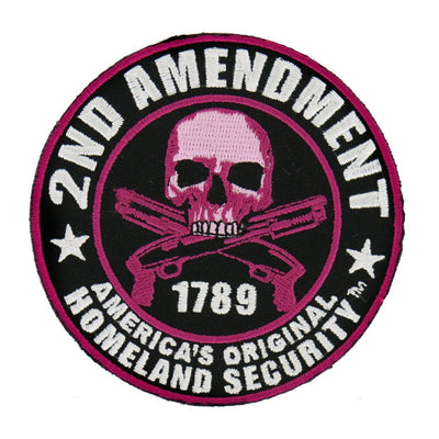 Hot Leathers Purple 2Nd Amendment America'S Original Homeland Security 3.5" X3.5" Patch - American Legend Rider