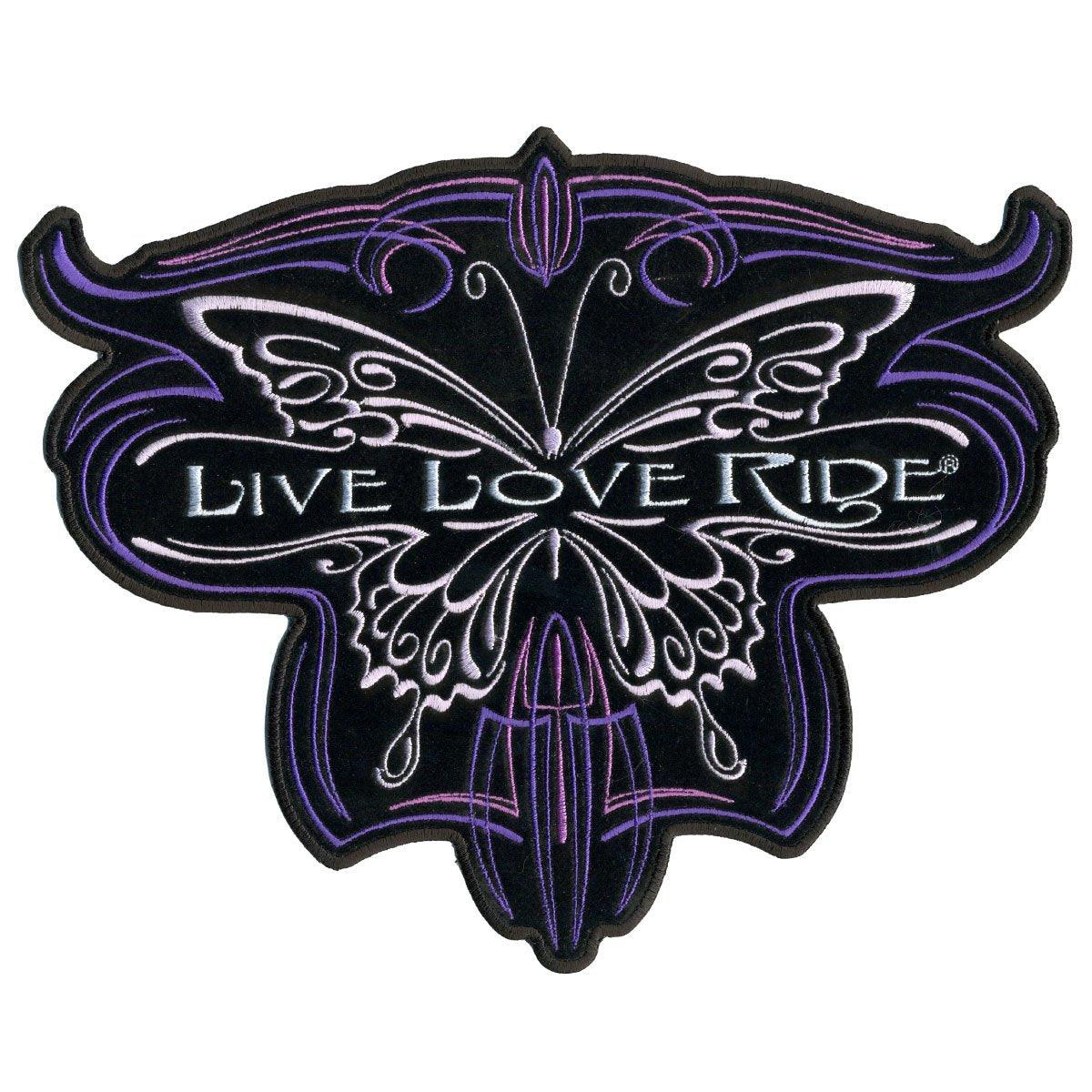 Hot Leathers Metallic Butterfly 10" X 8" Patch - American Legend Rider