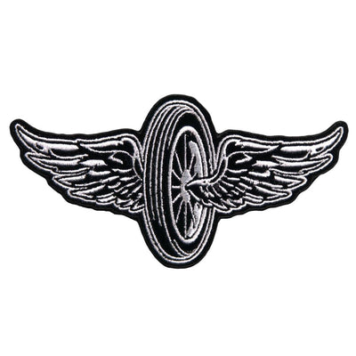 Hot Leathers Flying Wheel 11" X 6" Patch - American Legend Rider