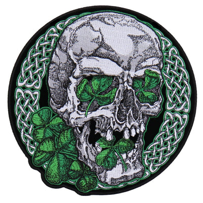 Hot Leathers 4" X 4" Irish Skull Patch - American Legend Rider