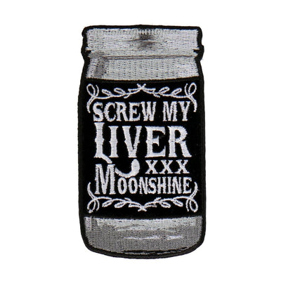Hot Leathers Screw My Liver Embroidered 2"X4" Patch - American Legend Rider