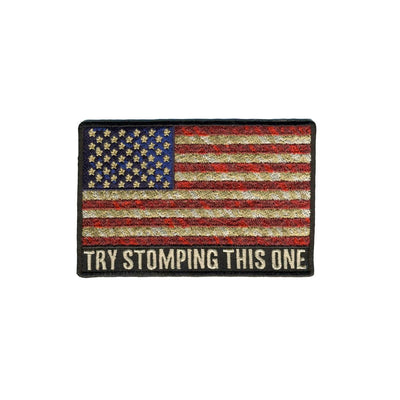 Hot Leathers Try Stomping This One 4"X3" Patch - American Legend Rider