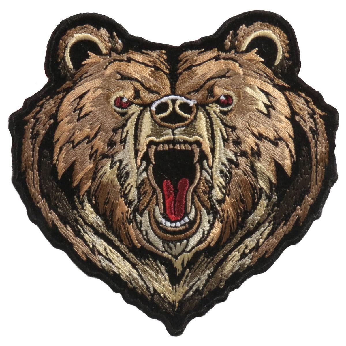 Hot Leathers 4" X 4" Bear Patch - American Legend Rider