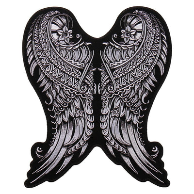 Hot Leathers 4" X 5" Ornate Angel Wings Patch - American Legend Rider