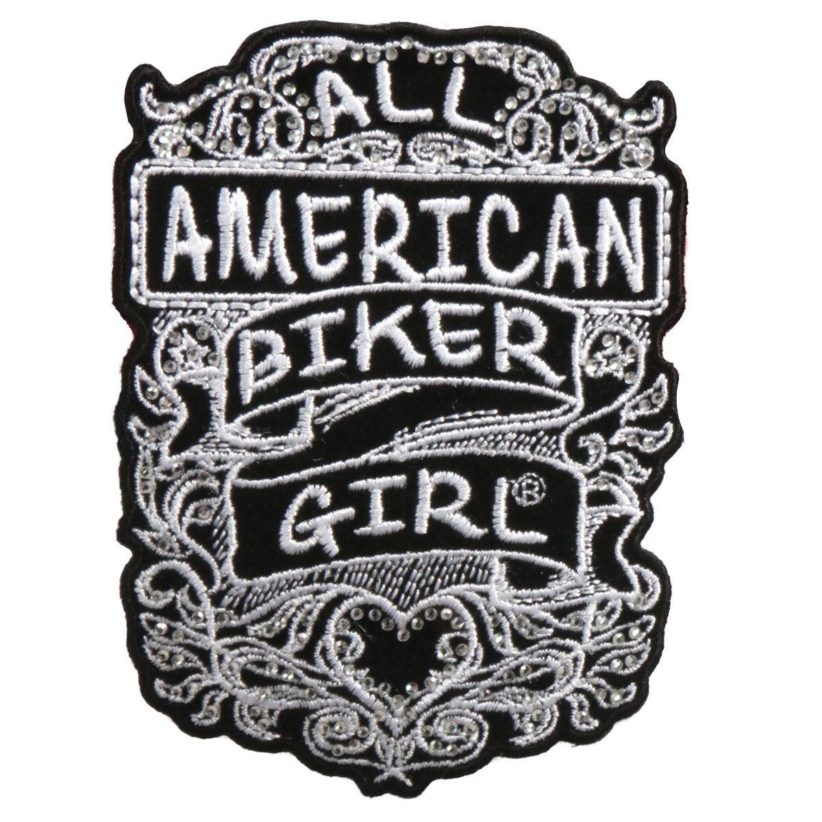 Hot Leathers All American Biker Girl 3"X4" Patch - American Legend Rider