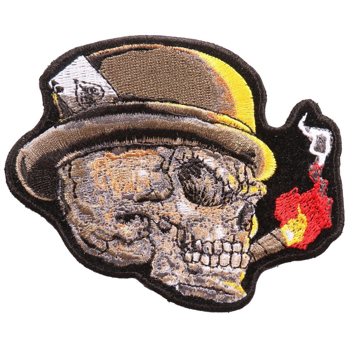 Hot Leathers Cigar Skull Patch - American Legend Rider