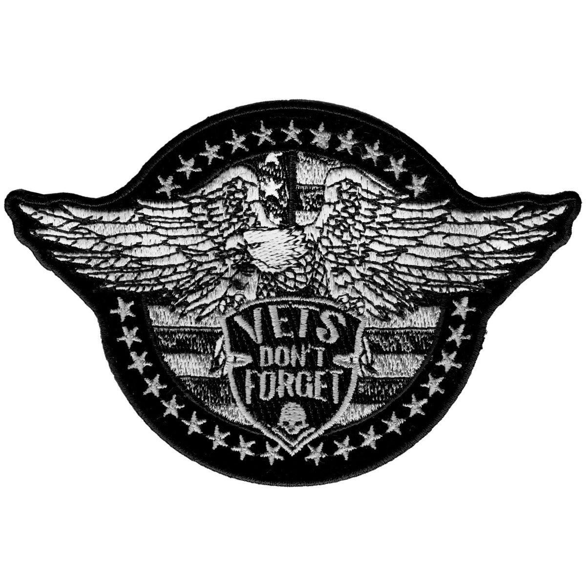 Hot Leathers 5" X 3" Vets Don'T Forget Eagle Patch - American Legend Rider