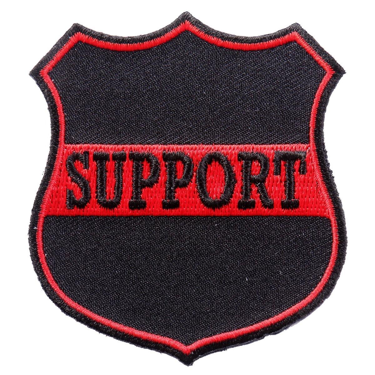 Hot Leathers Support Red 3"X3" Patch - American Legend Rider