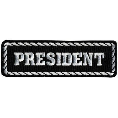Hot Leathers President 4" X 1" Patch - American Legend Rider