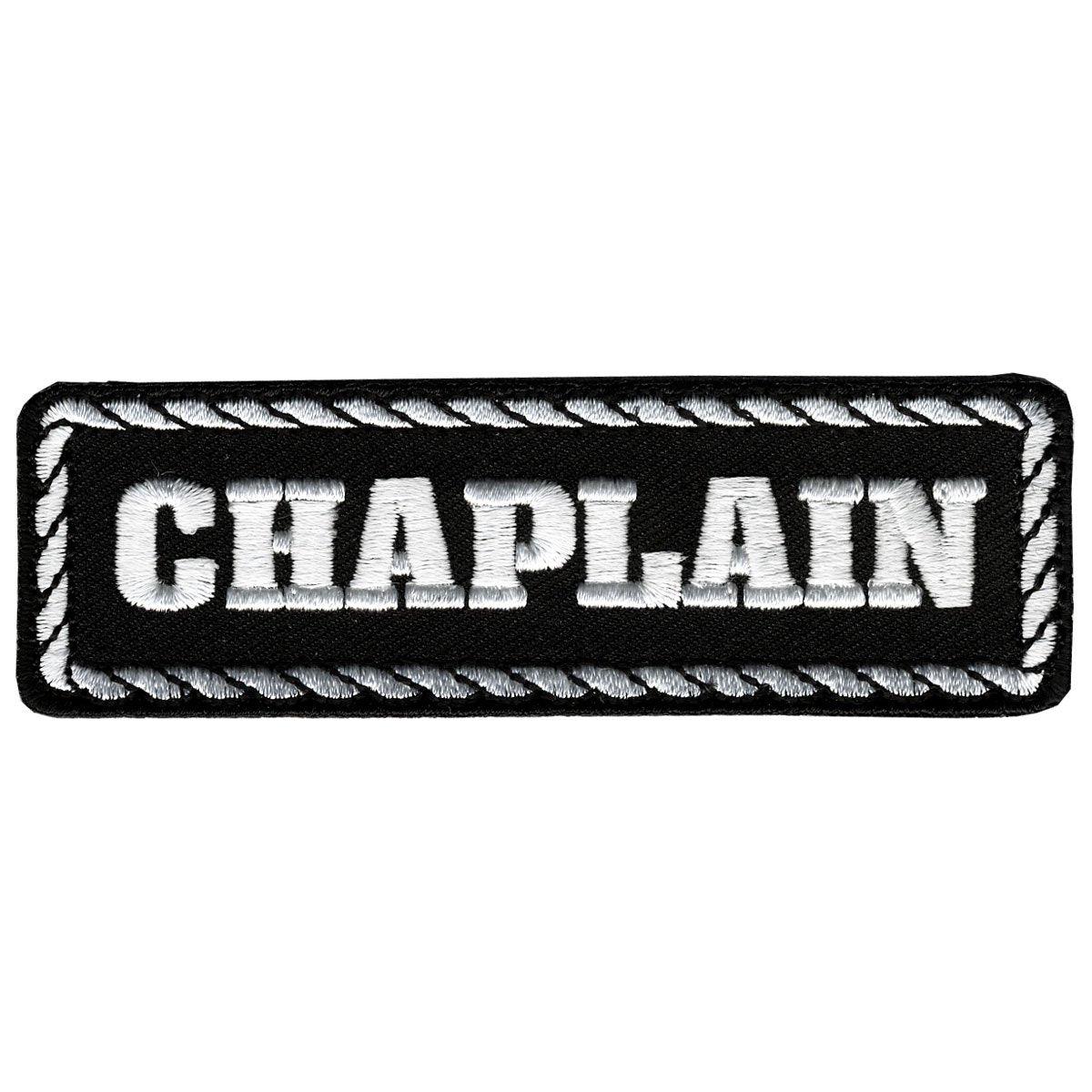 Hot Leathers Chaplain 4" X 1" Patch - American Legend Rider