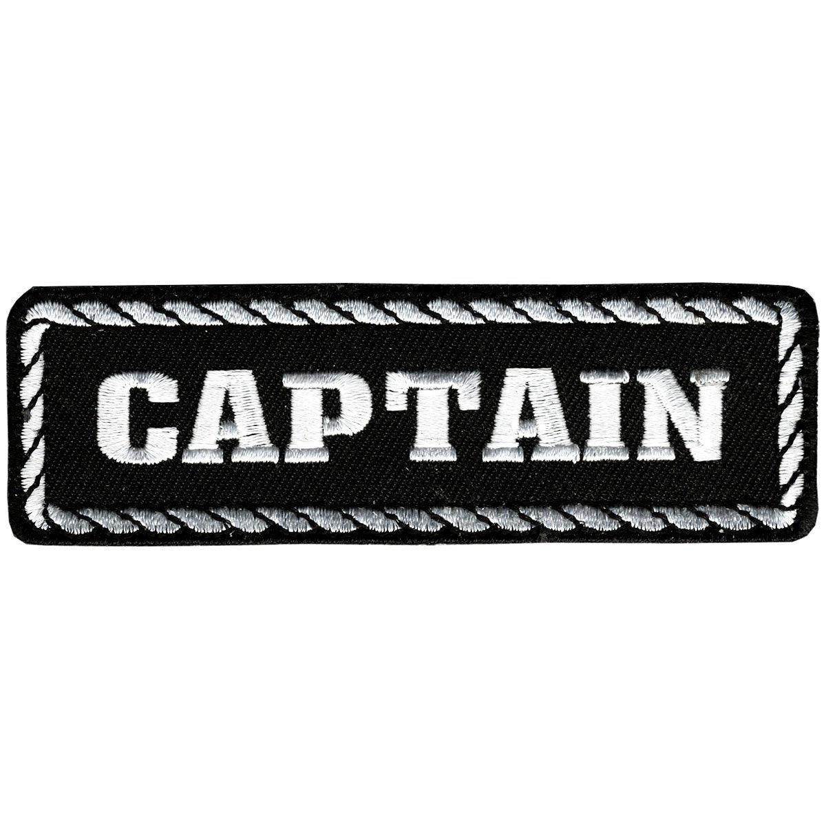 Hot Leathers Captain 4" X 1" Patch - American Legend Rider