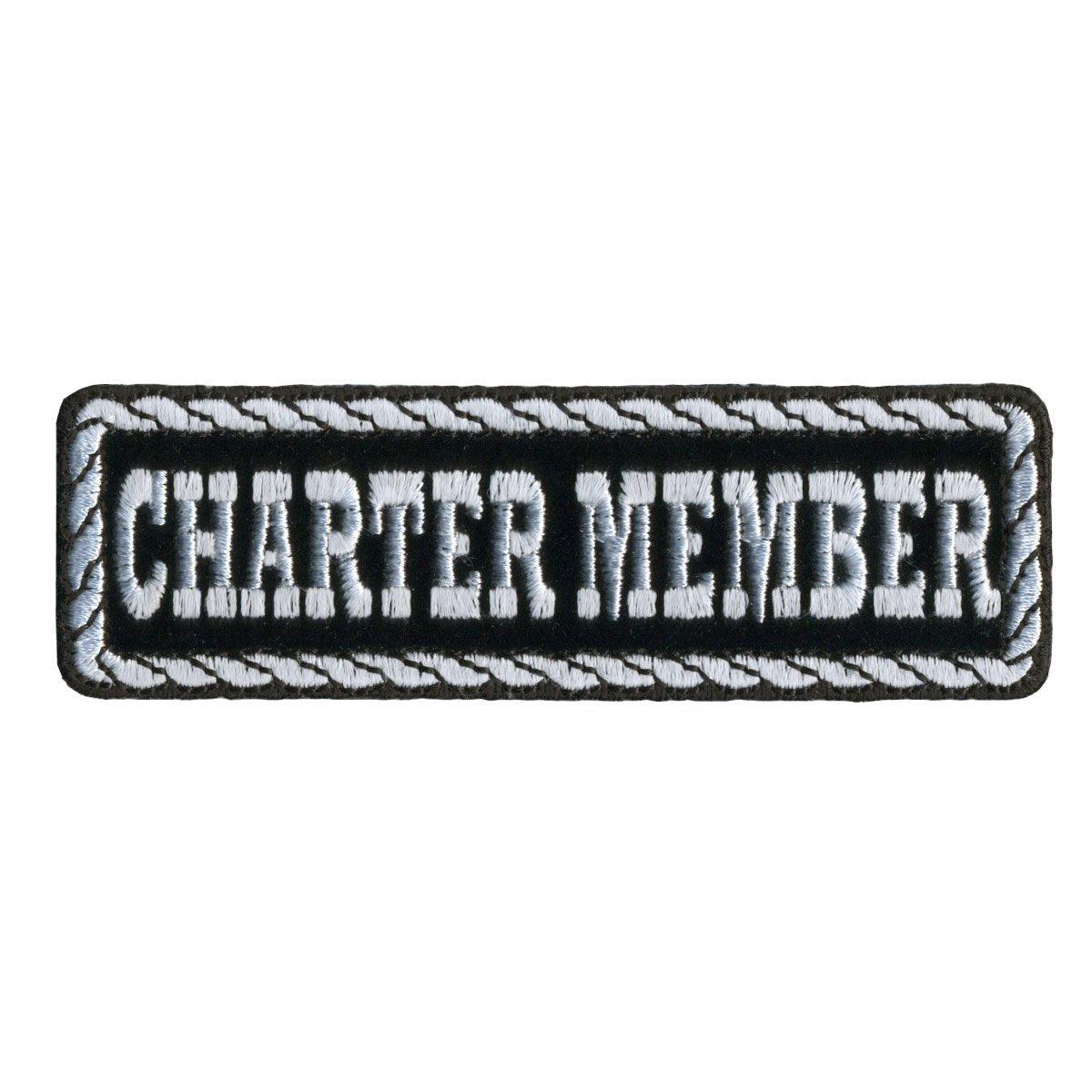 Hot Leathers Charter Member 4" X 1" Patch - American Legend Rider