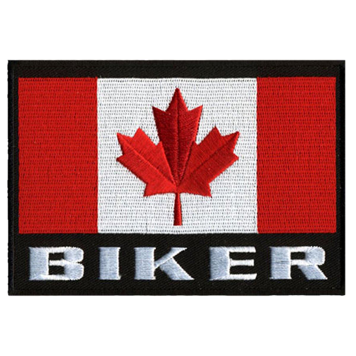 Hot Leathers Canadian Biker Flag 5" X 4" Patch - American Legend Rider