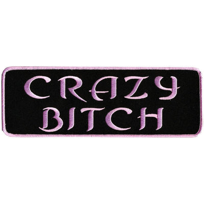 Hot Leathers Crazy Bitch 4" X 2" Patch - American Legend Rider