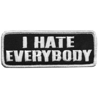 Hot Leathers I Hate Everybody 4" X 2" Patch - American Legend Rider