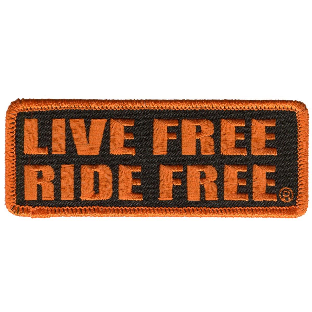 Hot Leathers Live Free Ride Free 4" X 2" Patch - American Legend Rider