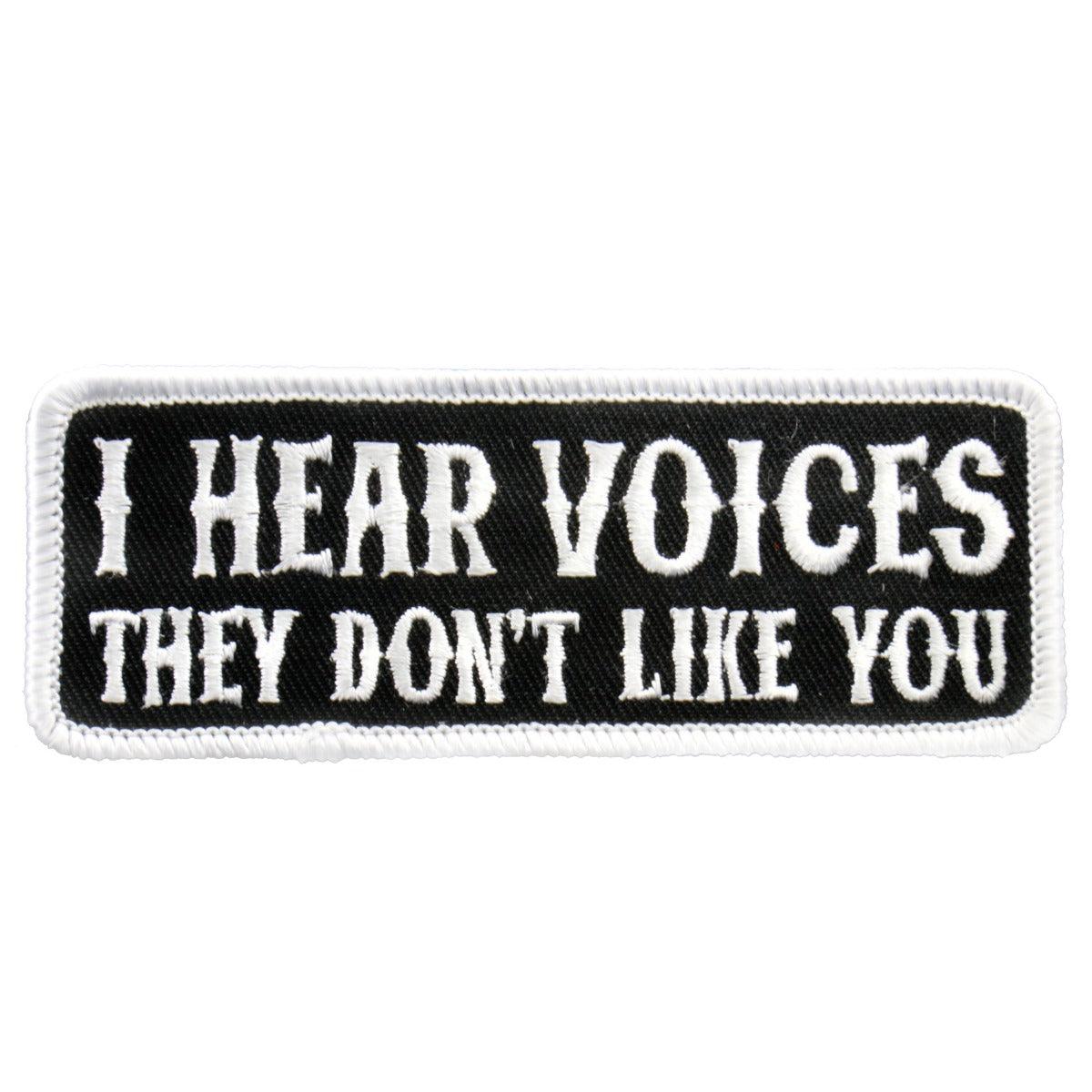 Hot Leathers I Hear Voices 4" X 2" Patch - American Legend Rider