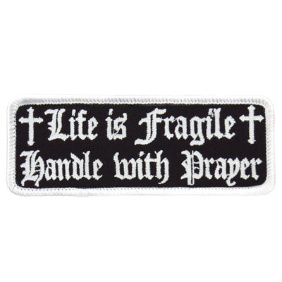 Hot Leathers Life Is Fragile 4" X 2" Patch - American Legend Rider