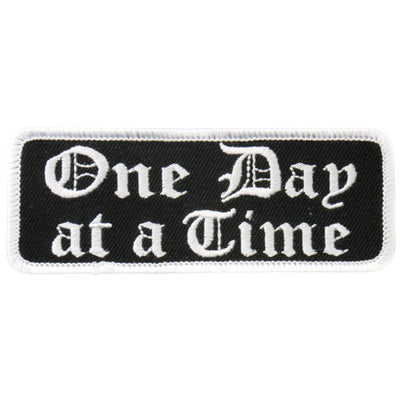 Hot Leathers One Day At A Time 4" X 2" Patch - American Legend Rider