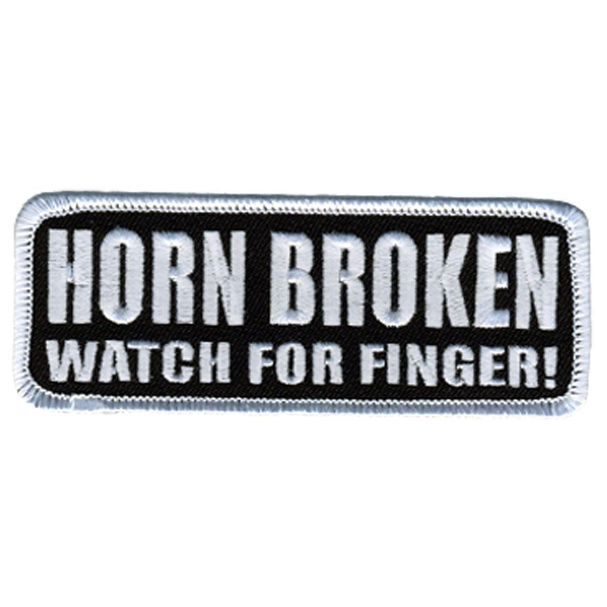 Hot Leathers Horn Broken 4" X 2" Patch - American Legend Rider