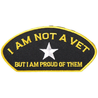 Hot Leathers Not A Vet 4" X 2" Patch - American Legend Rider