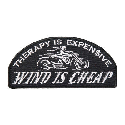 Hot Leathers Wind Is Cheap 4" X 2" Patch - American Legend Rider