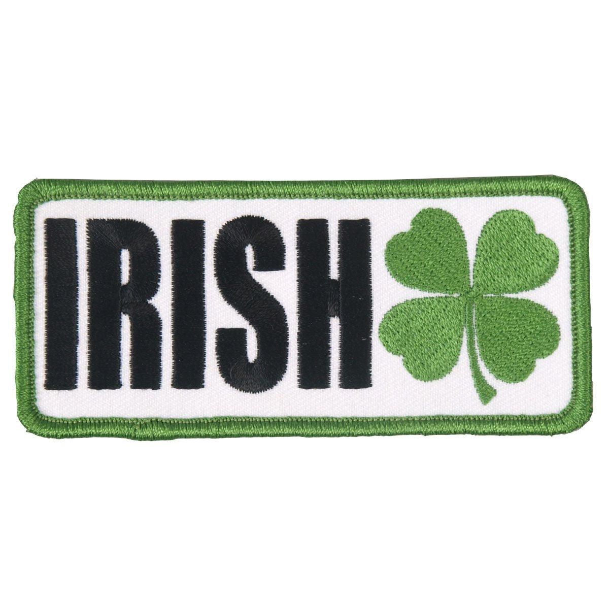 Hot Leathers Irish Clover Embroidered 4" X 2" Patch - American Legend Rider