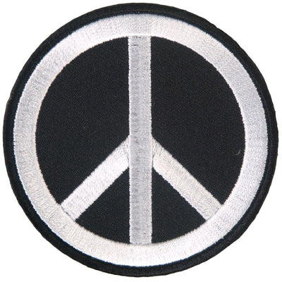 Hot Leathers Peace Sign Embroidered 3" X 3" Patch - American Legend Rider