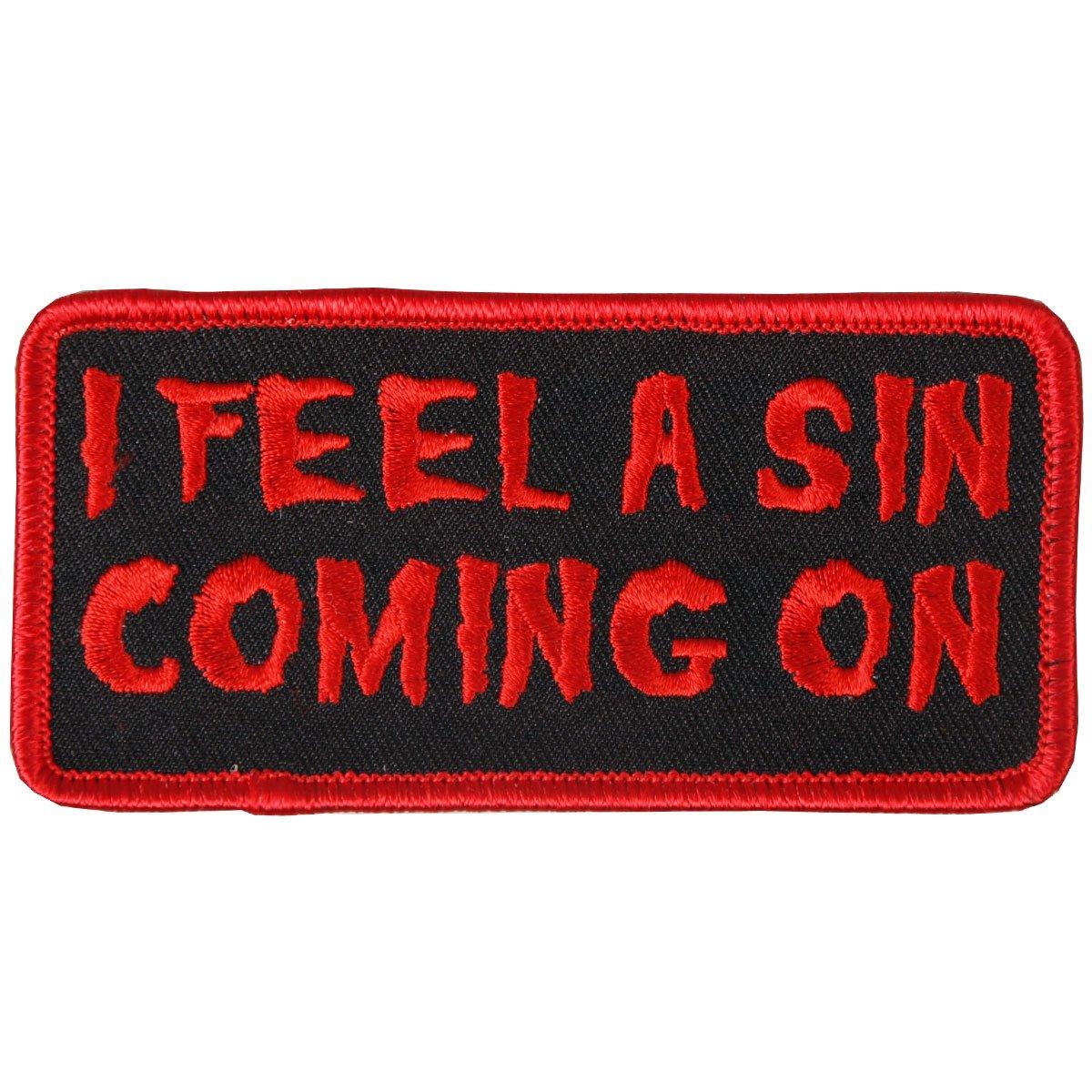 Hot Leathers I Feel A Sin 4" X 2" Patch - American Legend Rider