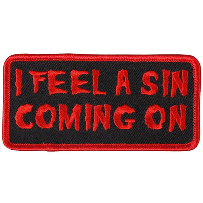 Hot Leathers I Feel A Sin 4" X 2" Patch - American Legend Rider