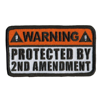 Hot Leathers Protected By 2Nd Amendment 4" X 2" Patch - American Legend Rider