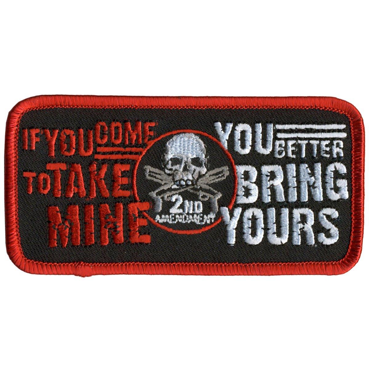 Hot Leathers Take Mine 4" X 2" Patch - American Legend Rider