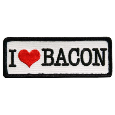 Hot Leathers I Love Bacon 4" X 2" Patch - American Legend Rider