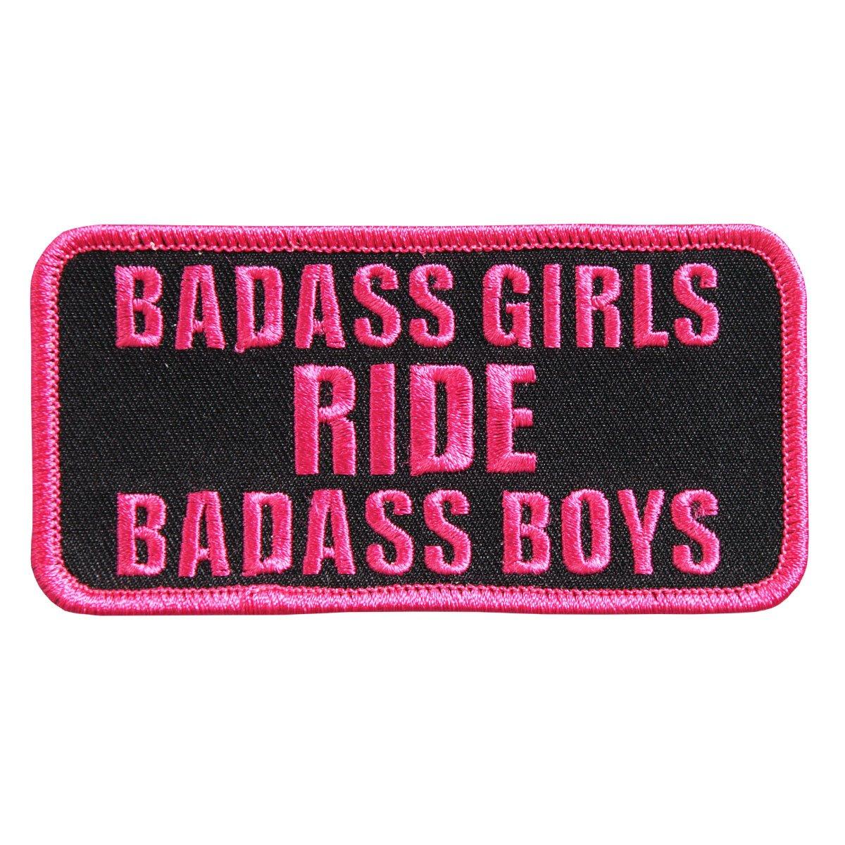 Hot Leathers Badass Girls Ride Embroidered 4" 4" X 2" Patch - American Legend Rider