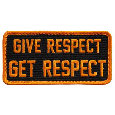 Hot Leathers Give Respect Get Respect 4" X 2" Patch - American Legend Rider
