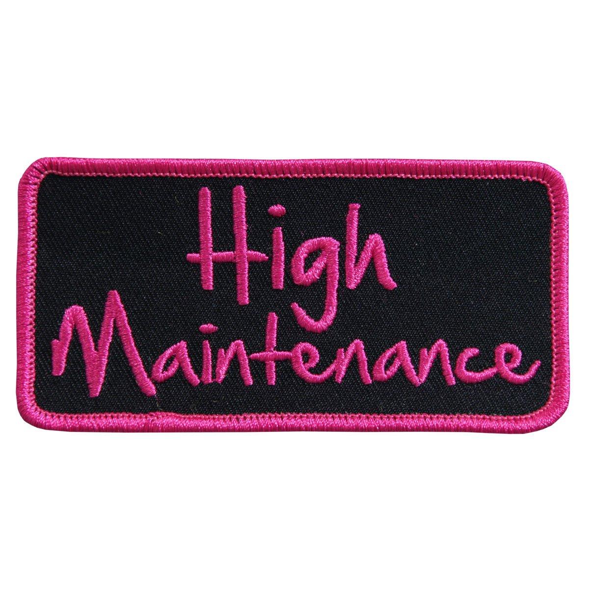 Hot Leathers High Maintenance 4" X 2" Patch - American Legend Rider