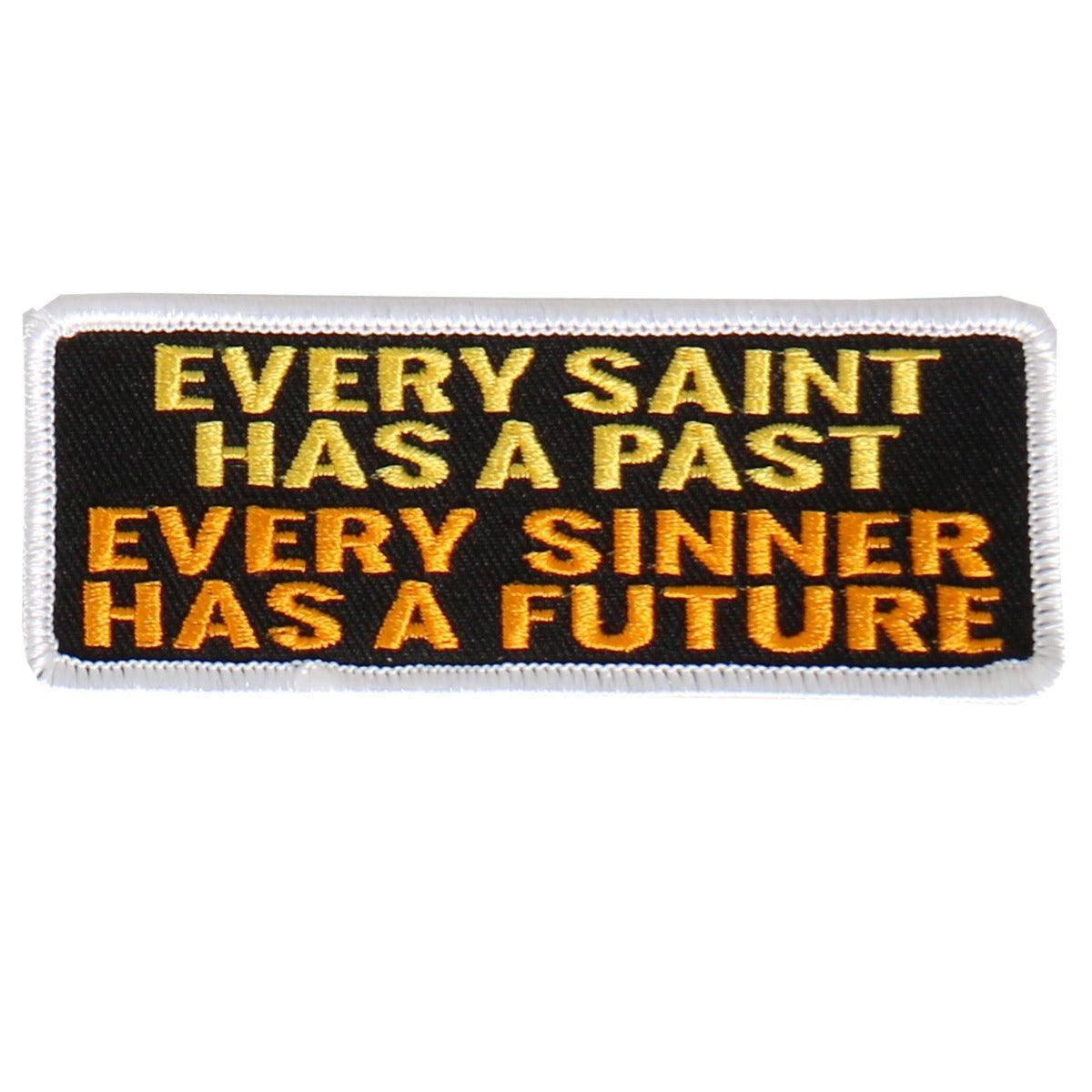 Hot Leathers Every Sinner Embroidered 4"X2" Patch - American Legend Rider