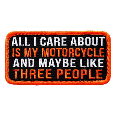 Hot Leathers All I Care About 4"X2" Patch - American Legend Rider