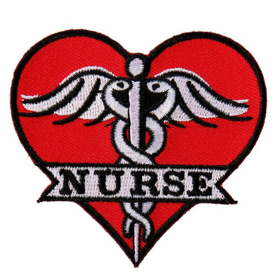Hot Leathers Nurse Heart 3"X3" Patch - American Legend Rider