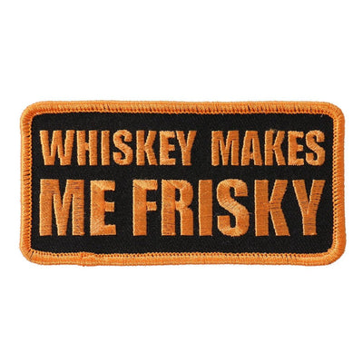 Hot Leathers Whiskey Makes Me Frisky 4"X2" Patch - American Legend Rider
