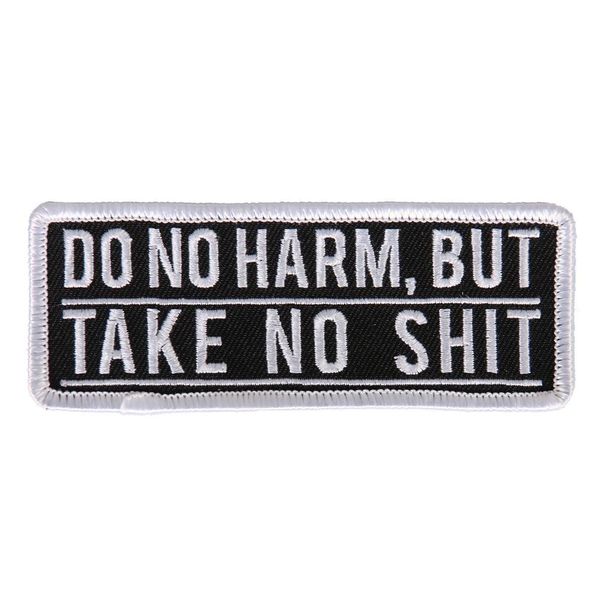 Hot Leathers Do No Harm But Take No 4"X2" Patch - American Legend Rider