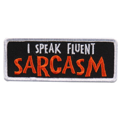 Hot Leathers I Speak Fluent Sarcasm 4"X1" Patch - American Legend Rider