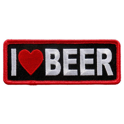Hot Leathers I Love Beer 4"X2" Patch - American Legend Rider