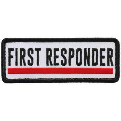 Hot Leathers First Responder Red Line 4” Patch - American Legend Rider