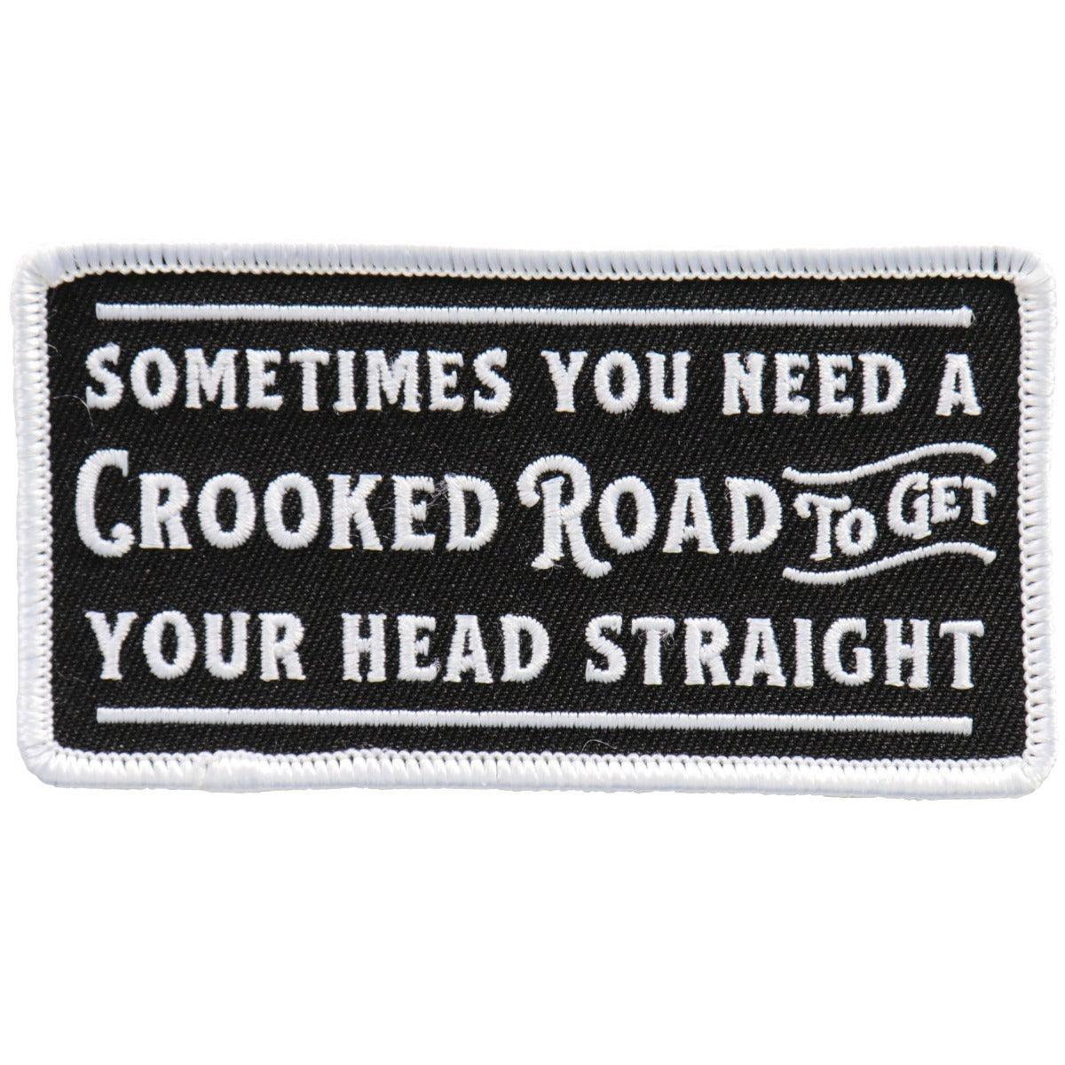 Hot Leathers Crooked Road 4” Patch - American Legend Rider