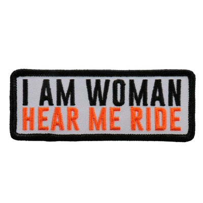 Hot Leathers I Am Woman Hear Me Ride Patch - American Legend Rider