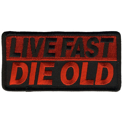 Hot Leathers Live Fast Die Old Patch - American Legend Rider
